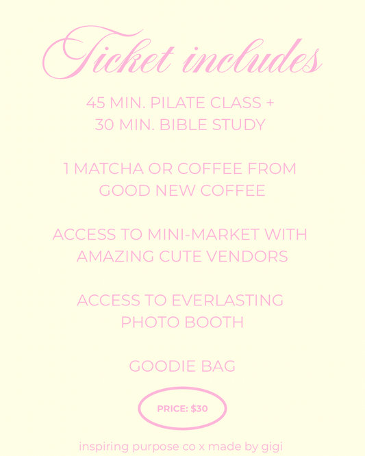 🎀 Prayer + Pilates 🎀